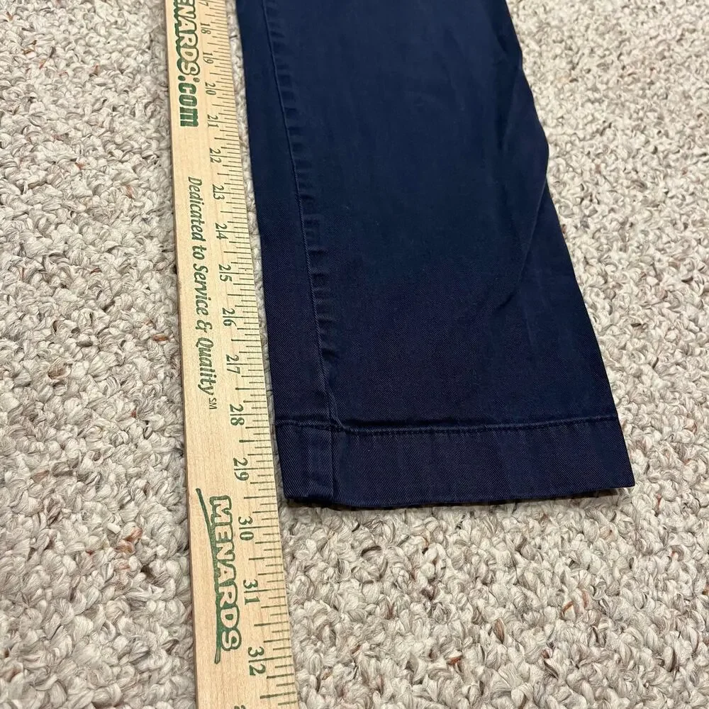 J Crew Slim Fit Flex Chino Pant Mens 32x32 Navy Classic Casual Work Preppy